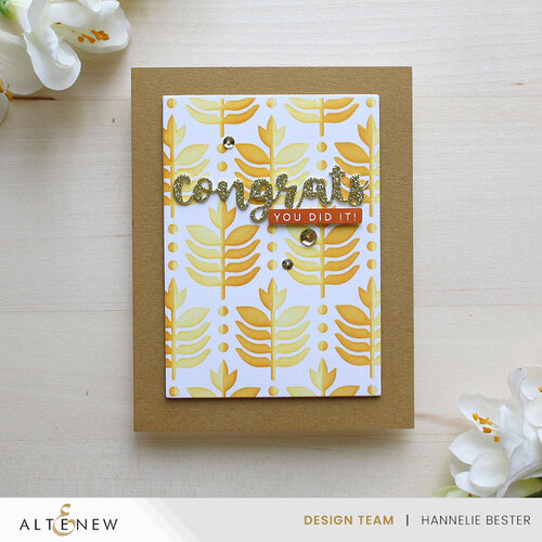 Altenew - Stencil - Deco Leaves