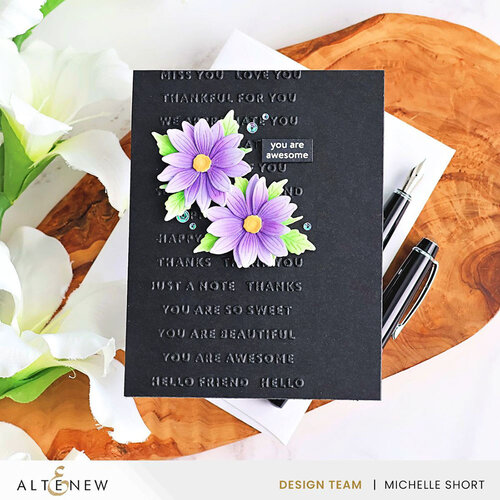 Altenew - 3D Embossing Folder - Mini Sentiments 3 Altenew - 3D Embossing Folder - Mini Sentiments