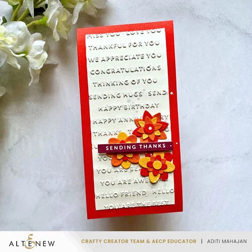 Altenew - 3D Embossing Folder - Mini Sentiments 4 Altenew - 3D Embossing Folder - Mini Sentiments