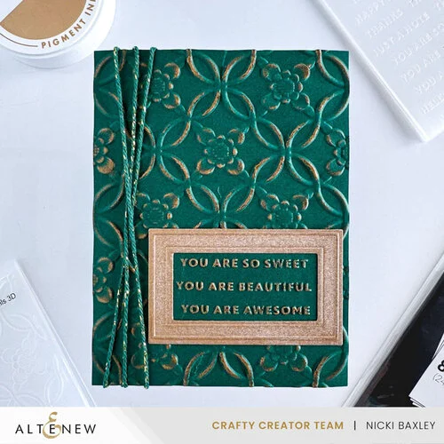 Altenew - 3D Embossing Folder - Mini Sentiments 5 Altenew - 3D Embossing Folder - Mini Sentiments