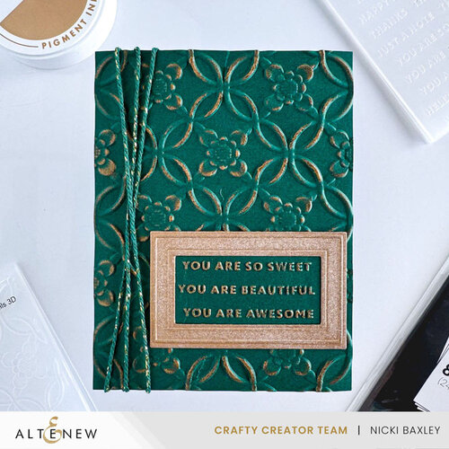 Altenew - 3D Embossing Folder - Botanical Rails 4 Altenew - 3D Embossing Folder - Botanical Rails