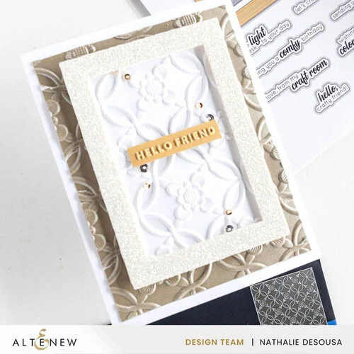 Altenew - 3D Embossing Folder - Botanical Rails 6 Altenew - 3D Embossing Folder - Botanical Rails