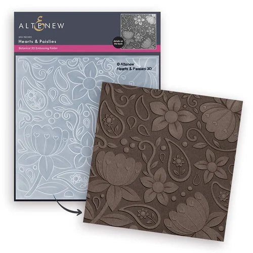 Altenew - 3D Embossing Folder - Hearts And Paislies 2 Altenew - 3D Embossing Folder - Hearts And Paislies