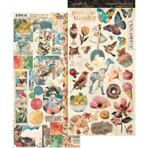 Graphic 45 - Journaling Through Time Collection - Cardstock Stickers 2 Graphic 45 - Journaling Through Time Collection - Cardstock Stickers