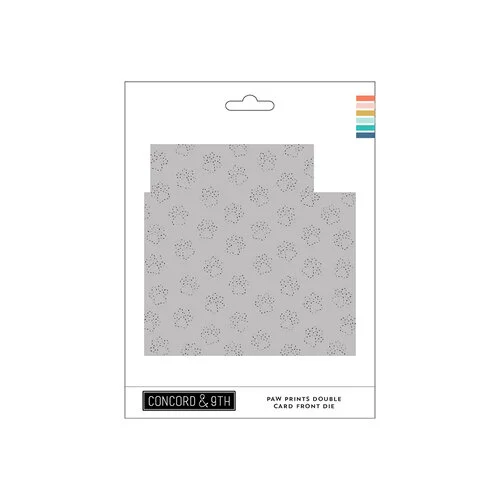 Concord and 9th - Dies - Paw Prints Double Card Front