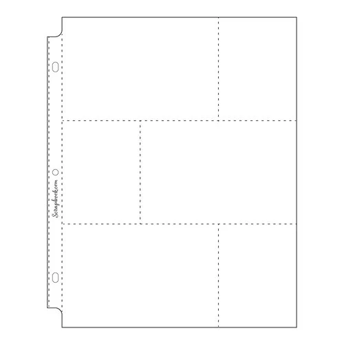 Scrapbook.com - 9x12 Page Protectors - Three 4x6 Three 3x4 Pockets - 10 Pack 1 Scrapbook.com - 9x12 Page Protectors - Three 4x6 Three 3x4 Pockets - 10 Pack