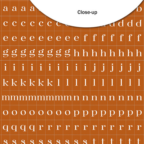 Pretty Little Studio - Ginger Snap Collection - Tile ABC - Pumpkin