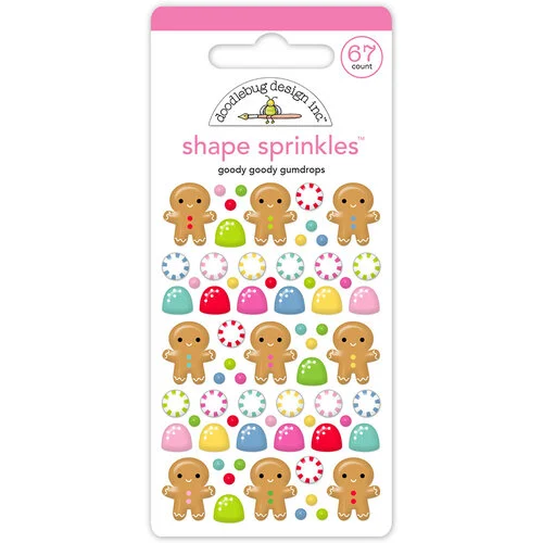 Doodlebug Design - Oh What Fun Collection - Shape Sprinkles - Goody Goody Gumdrops