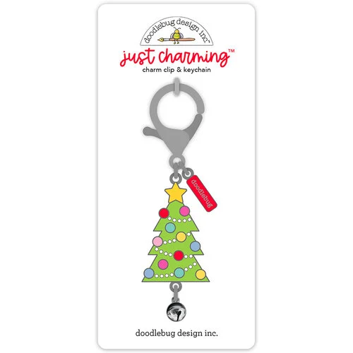 Doodlebug Design - Oh What Fun Collection - Just Charming Clip And Key Chain - Jolly Jingle 1 Doodlebug Design - Oh What Fun Collection - Just Charming Clip And Key Chain - Jolly Jingle