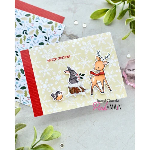 Pink and Main - 8.5 x 5.5 Paper Pack - Chill In the Air