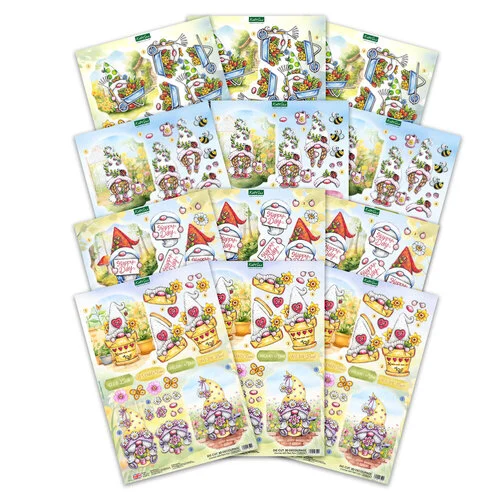 Katy Sue Designs - 3D Die Cut Decoupage Layers - Garden Gnomes 2 Katy Sue Designs - 3D Die Cut Decoupage Layers - Garden Gnomes