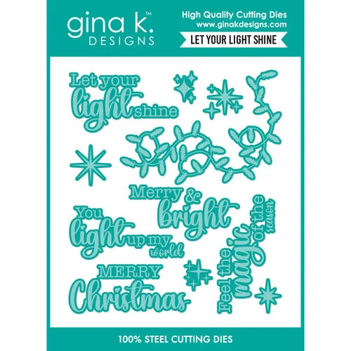 Gina K Designs - Dies - Let Your Light Shine 1 Gina K Designs - Dies - Let Your Light Shine