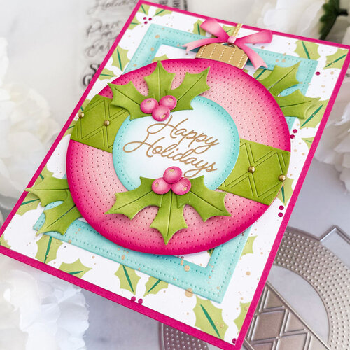 Papertrey Ink - Stencils - 3 In 1 Set - Holly Berries