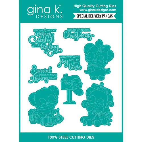 Gina K Designs - Dies - Special Delivery Pandas 1 Gina K Designs - Dies - Special Delivery Pandas