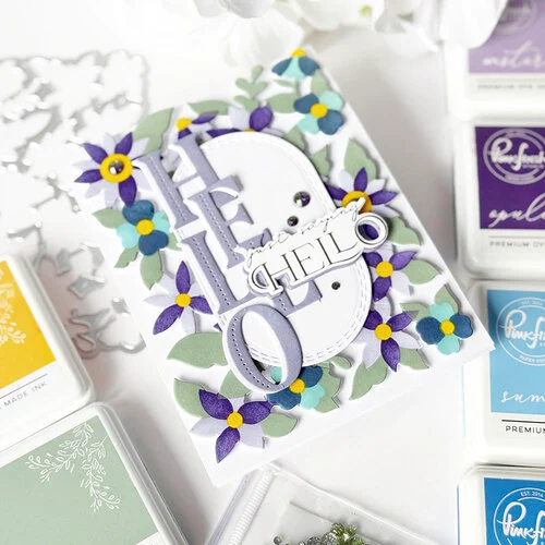 Pinkfresh Studio - Flourish & Grow Collection - Stencils - Bloom Burst 3 Pinkfresh Studio - Flourish & Grow Collection - Stencils - Bloom Burst