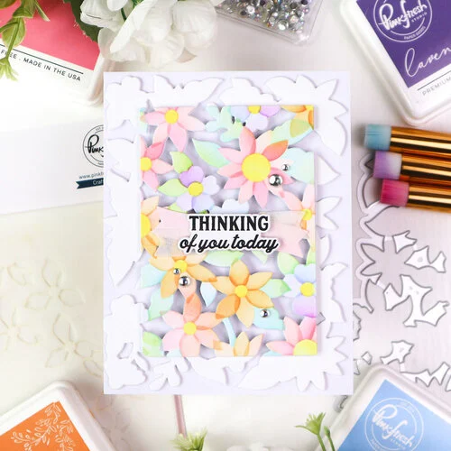 Pinkfresh Studio - Flourish & Grow Collection - Stencils - Bloom Burst 6 Pinkfresh Studio - Flourish & Grow Collection - Stencils - Bloom Burst