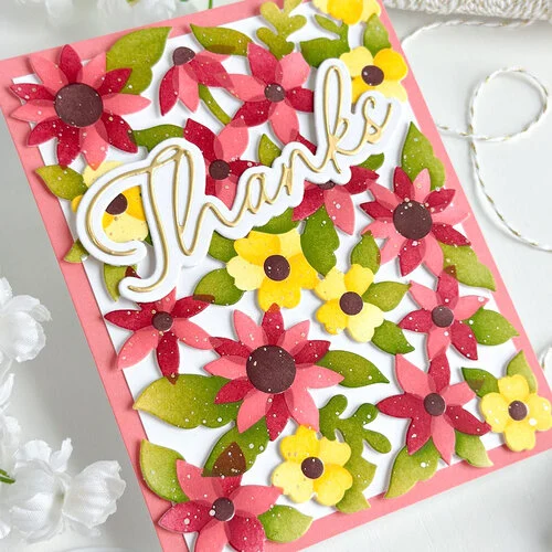 Pinkfresh Studio - Flourish & Grow Collection - Stencils - Bloom Burst 8 Pinkfresh Studio - Flourish & Grow Collection - Stencils - Bloom Burst