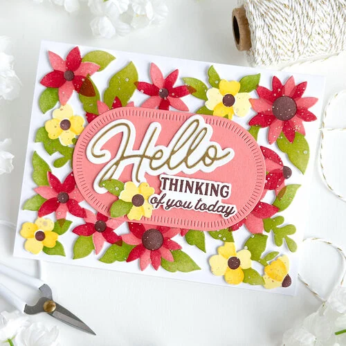 Pinkfresh Studio - Flourish & Grow Collection - Stencils - Bloom Burst 9 Pinkfresh Studio - Flourish & Grow Collection - Stencils - Bloom Burst