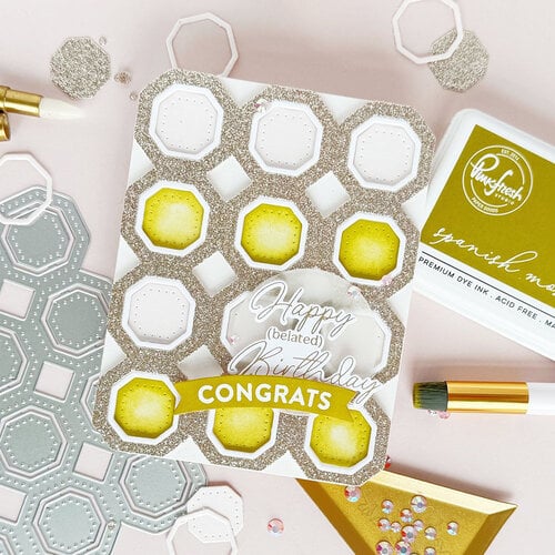 Pinkfresh Studio - Flourish & Grow Collection - Dies - Octagon Grid 2 Pinkfresh Studio - Flourish & Grow Collection - Dies - Octagon Grid