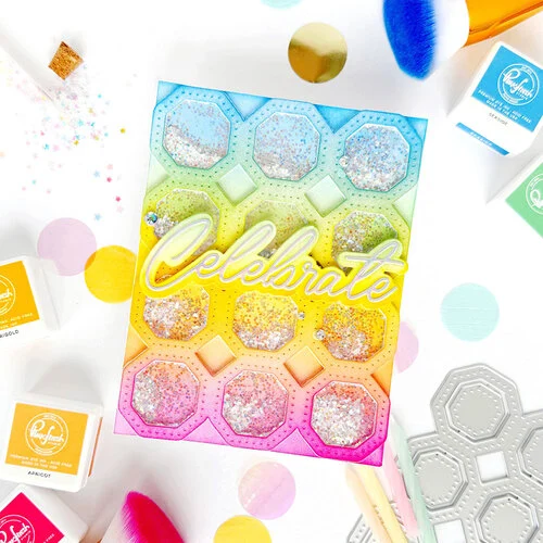 Pinkfresh Studio - Flourish & Grow Collection - Dies - Octagon Grid 3 Pinkfresh Studio - Flourish & Grow Collection - Dies - Octagon Grid