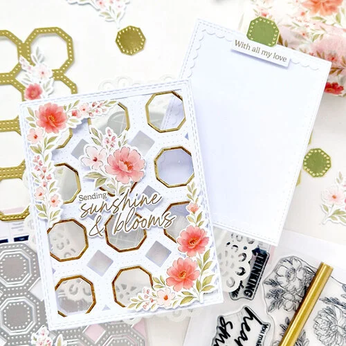 Pinkfresh Studio - Flourish & Grow Collection - Dies - Octagon Grid 6 Pinkfresh Studio - Flourish & Grow Collection - Dies - Octagon Grid