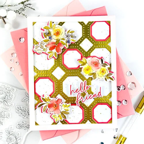 Pinkfresh Studio - Flourish & Grow Collection - Dies - Octagon Grid 7 Pinkfresh Studio - Flourish & Grow Collection - Dies - Octagon Grid