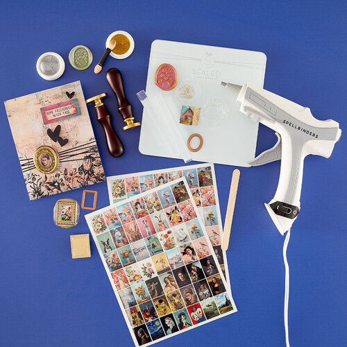 Spellbinders - Clear Seal Maker Tool Collection - Wax Seal Accessories - Tool and Glass Mat Bundle