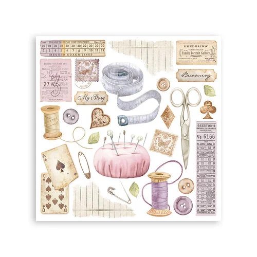 Stamperia - Quiet Days Collection - Rub-On Transfers - Assortment - 6 Subjects