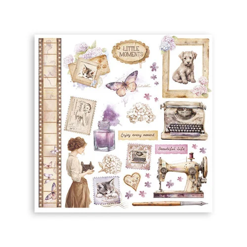 Stamperia - Quiet Days Collection - Rub-On Transfers - Assortment - 6 Subjects