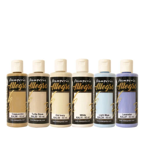 Stamperia - Quiet Days Collection - Allegro Paint - 6 Pack