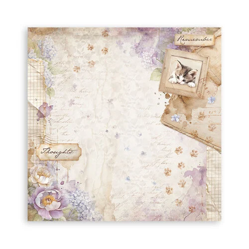 Stamperia - Quiet Days Collection - 8 x 8 Paper Pad - Single Face