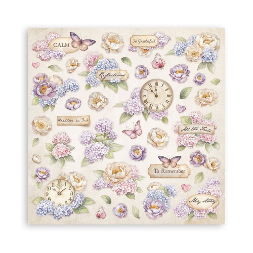 Stamperia - Quiet Days Collection - 8 x 8 Paper Pad - Single Face