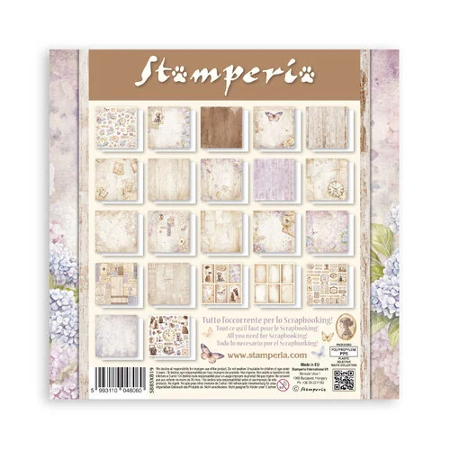 Stamperia - Quiet Days Collection - 8 x 8 Paper Pad - Single Face