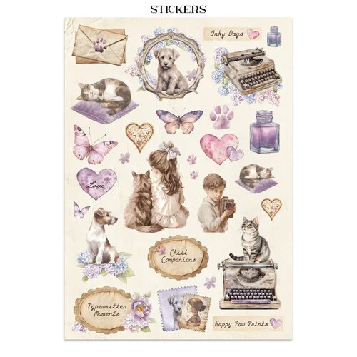 Stamperia - Quiet Days Collection - Junk Journal - Stickers, Cut-outs, and Backgrounds 10 Stamperia - Quiet Days Collection - Junk Journal - Stickers, Cut-outs, and Backgrounds