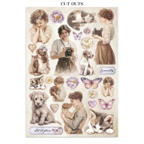 Stamperia - Quiet Days Collection - Junk Journal - Stickers, Cut-outs, and Backgrounds 6 Stamperia - Quiet Days Collection - Junk Journal - Stickers, Cut-outs, and Backgrounds