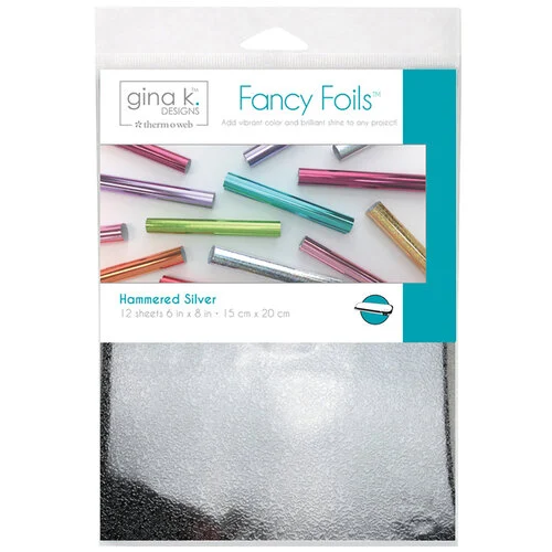 Gina K Designs - Fancy Foils - 6 x 8 - Hammered Silver 1 Gina K Designs - Fancy Foils - 6 x 8 - Hammered Silver