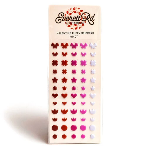 Everett Rd - Valentine Collection - Acrylic Puffy Stickers