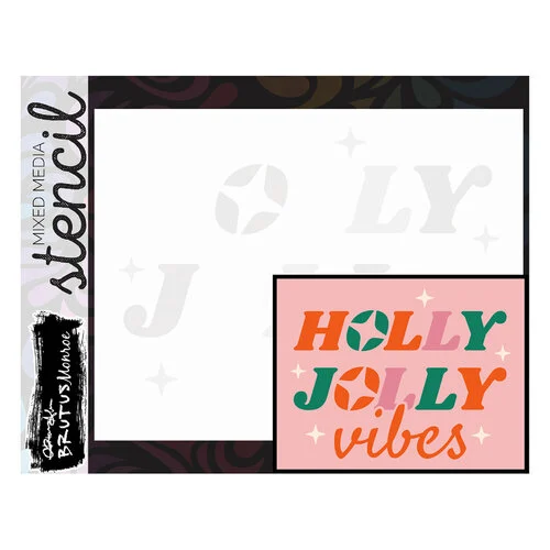 Brutus Monroe - Groovy Christmas Collection - Stencils - Holly Jolly Vibes