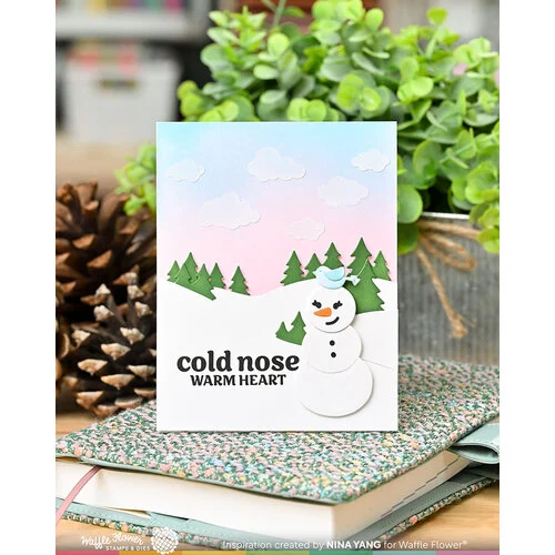 Waffle Flower Crafts - Craft Dies - Snow Fun