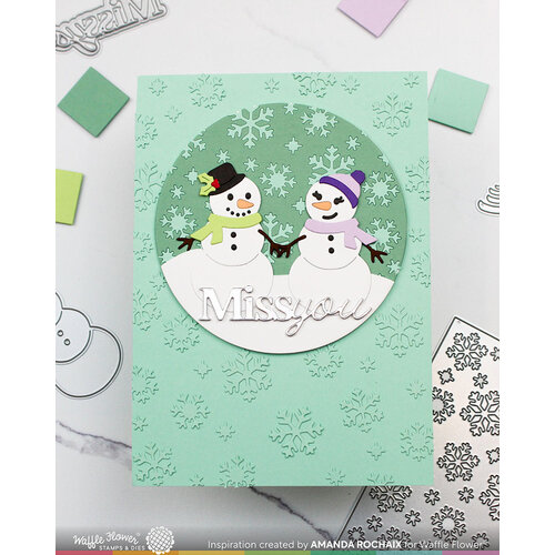 Waffle Flower Crafts - Craft Dies - Snow Fun