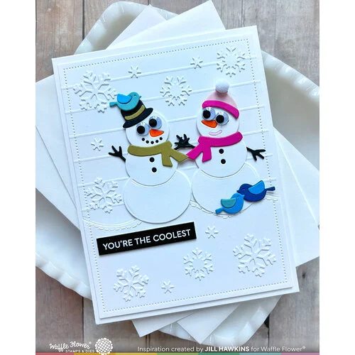 Waffle Flower Crafts - Craft Dies - Snow Fun