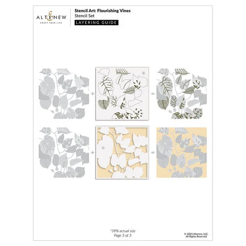 Altenew - Layering Stencils - Flourishing Vines