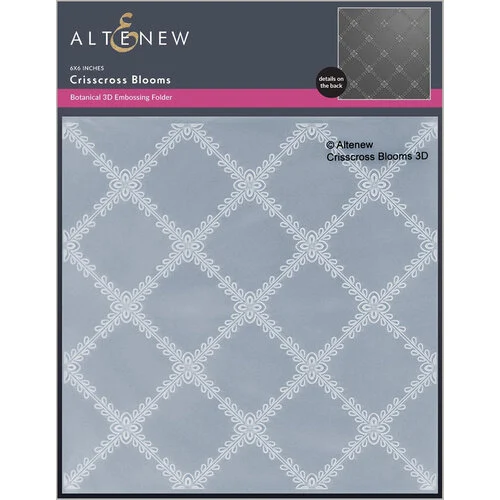 Altenew - 3D Embossing Folder - Crisscross Blooms