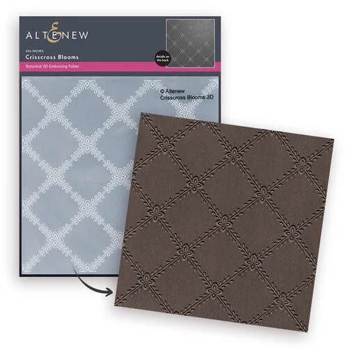 Altenew - 3D Embossing Folder - Crisscross Blooms