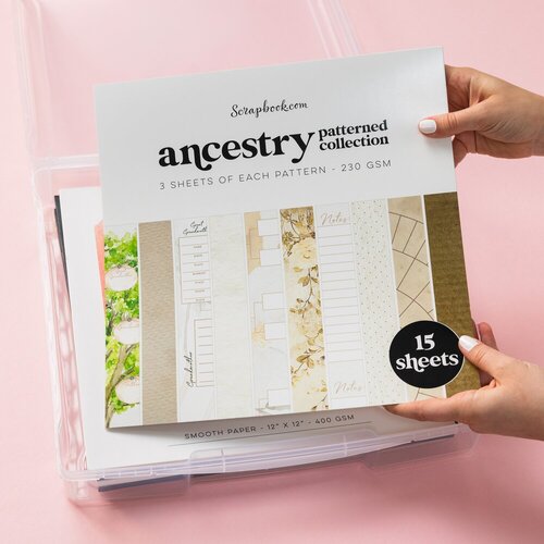 Scrapbook.com - Clear Craft Storage Box - 12x12 - 2 Pack