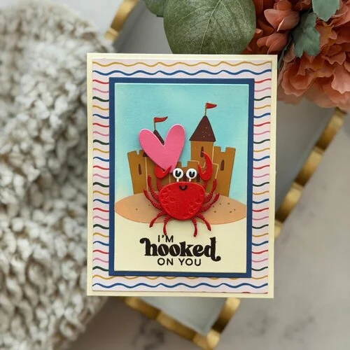 Scrapbook.com - Coastal Charm Bundle - Dies, Paper, and Stamps