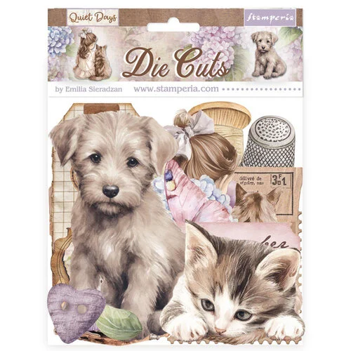 Stamperia - Quiet Days Collection - Assorted Die Cuts 1 Stamperia - Quiet Days Collection - Assorted Die Cuts