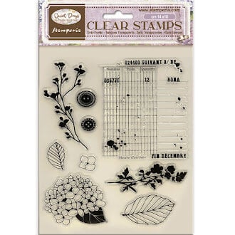 Stamperia - Quiet Days Collection - Acrylic Stamps - Hydrangea
