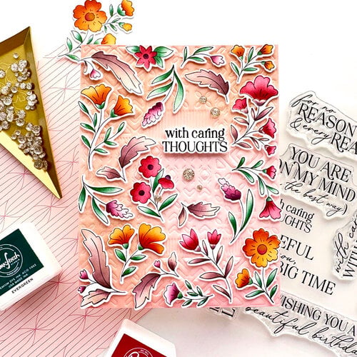 Pinkfresh Studio - Delicate Details Collection - Cling Mounted Rubber Stamps - Bloomscape 2 Pinkfresh Studio - Delicate Details Collection - Cling Mounted Rubber Stamps - Bloomscape
