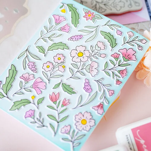 Pinkfresh Studio - Delicate Details Collection - Cling Mounted Rubber Stamps - Bloomscape 5 Pinkfresh Studio - Delicate Details Collection - Cling Mounted Rubber Stamps - Bloomscape